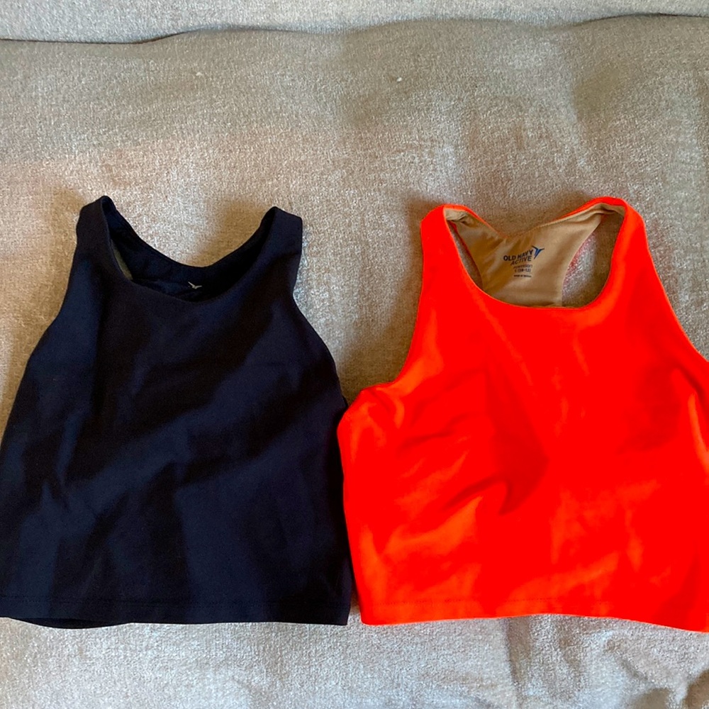 Two Workout Crop Tops with great support !!